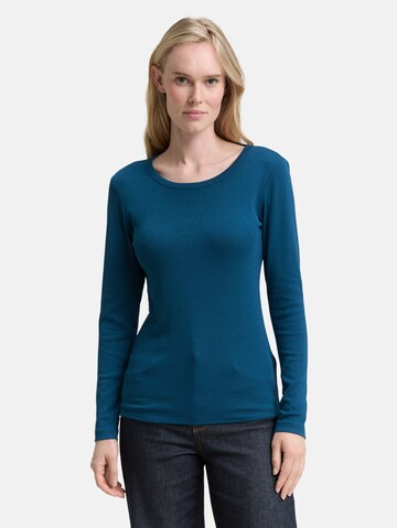 TOM TAILOR Shirt in Blue: front