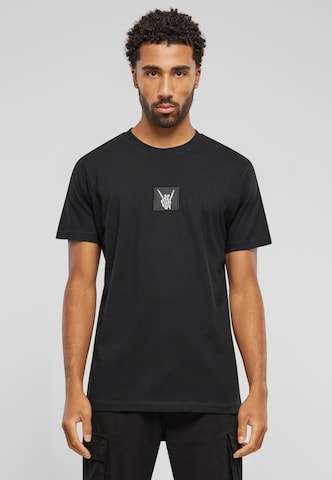 Mister Tee Shirt 'Skelett' in Black: front