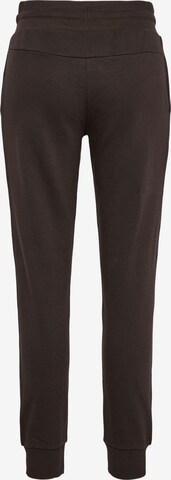 Hummel Tapered Workout Pants 'OLIVIA' in Brown