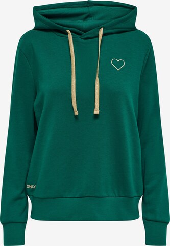 ONLY Sweatshirt 'NOLI' i grön: framsida