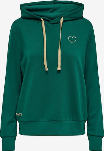 ONLY Sweatshirt 'NOLI' in Green: front