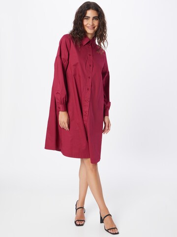 Robe-chemise 'Popeline' SEIDENSTICKER en rouge