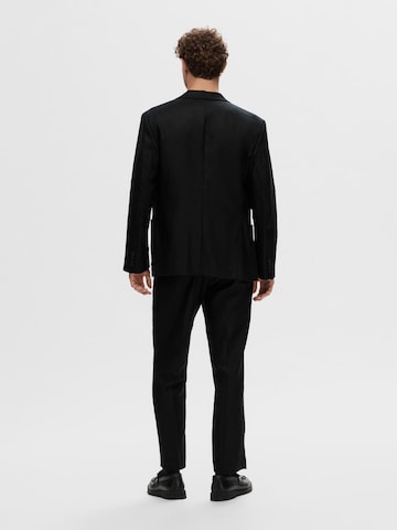 SELECTED HOMME Regular fit Colbert in Zwart