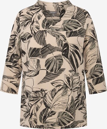 Ulla Popken Shirt in Beige: voorkant