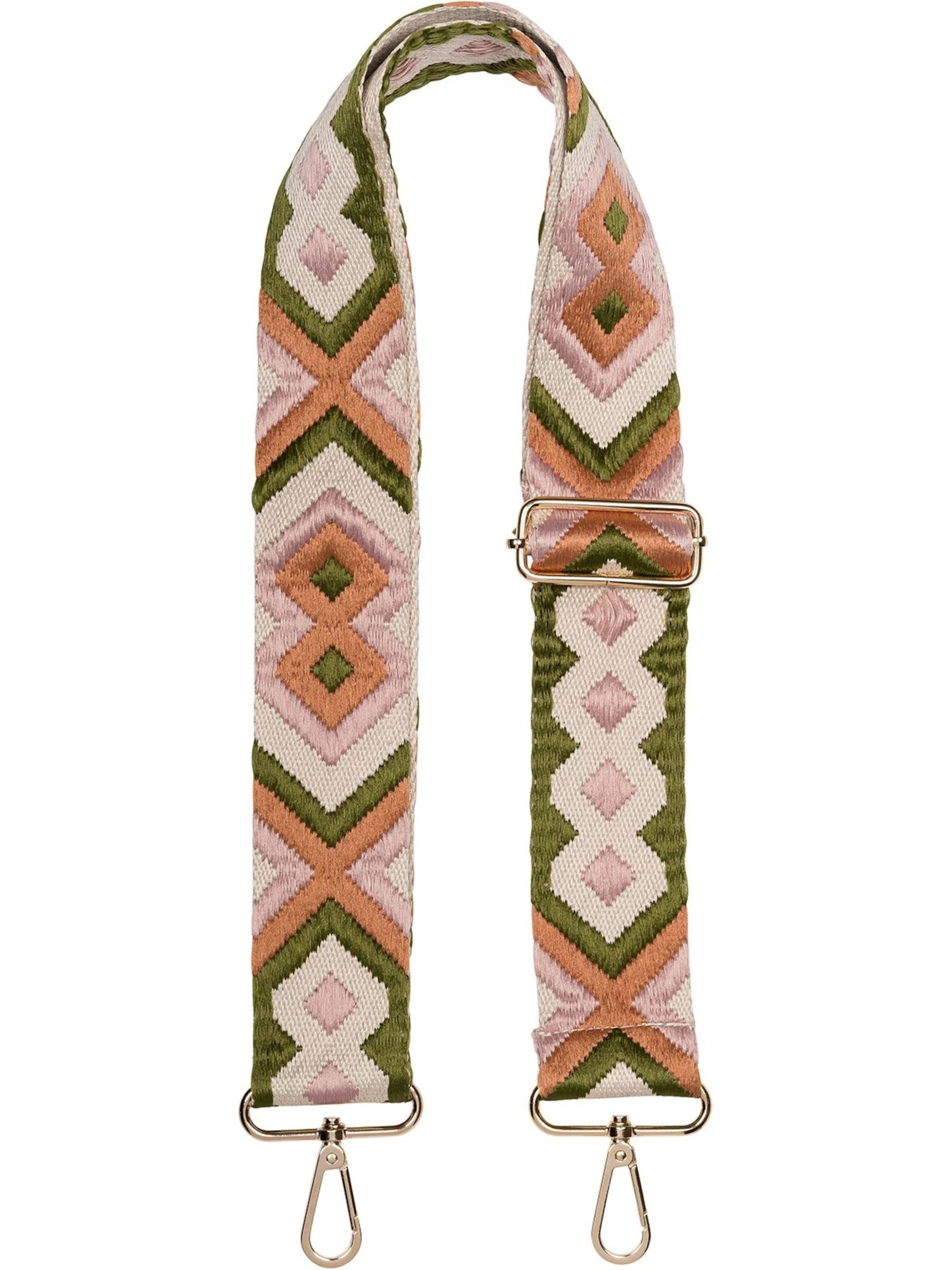 styleBREAKER Taschenzubehör 'Wechsel Taschengurt Ethno Muster bunt'‌‌‌ in Beige: Vorderseite