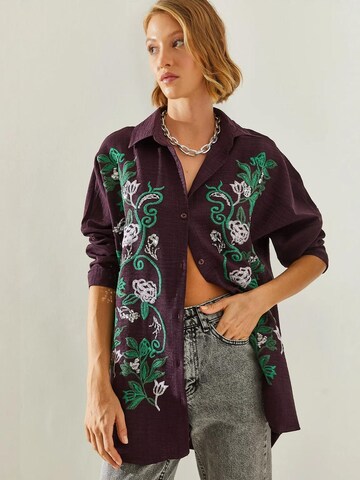 Camicia da donna di Bianco Lucci in lilla