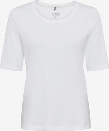 T-shirt Olsen en blanc : devant