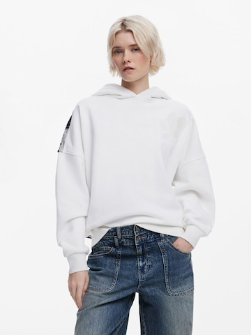 Desigual Sweatshirt in White: front