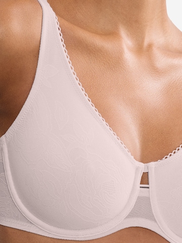 TRIUMPH Pienentävät Pienentävät rintaliivit 'Wild Rose Sensation' värissä vaaleanpunainen