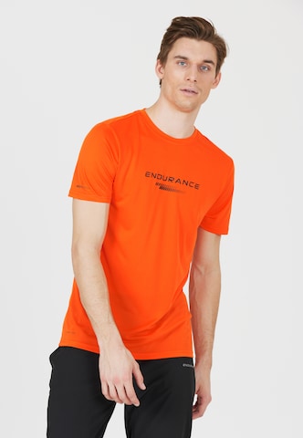 ENDURANCE Performance shirt 'Portofino' in Orange: front