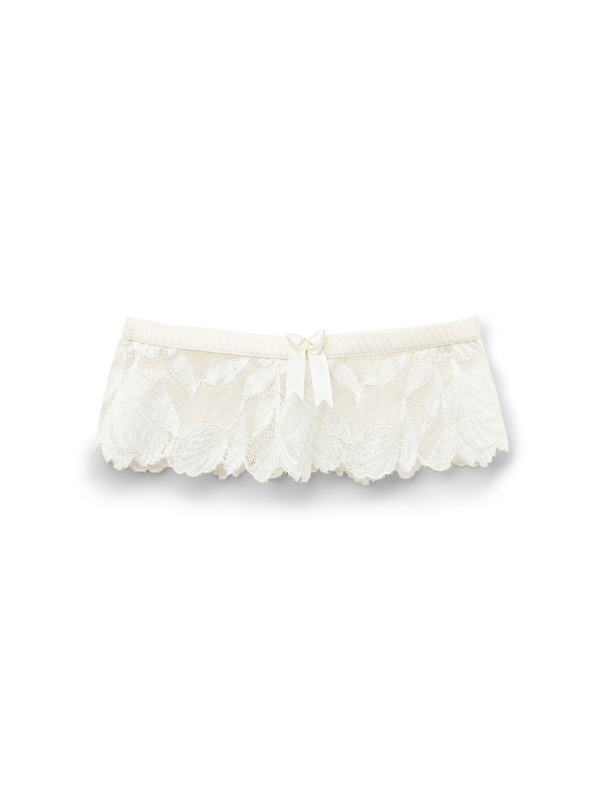 INTIMISSIMI Garter Belt 'About Flowers' in White: front