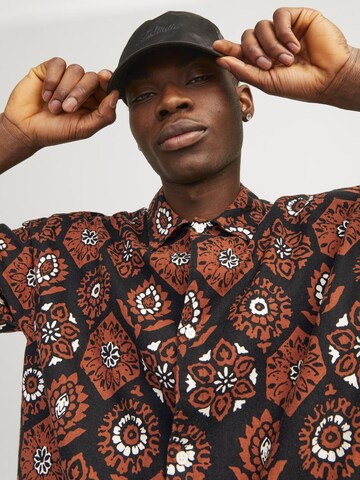 Coupe regular Chemise 'JJNOTO' JACK & JONES en marron