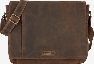 Greenland Nature Crossbody Bag 'Montenegro' in Brown: front