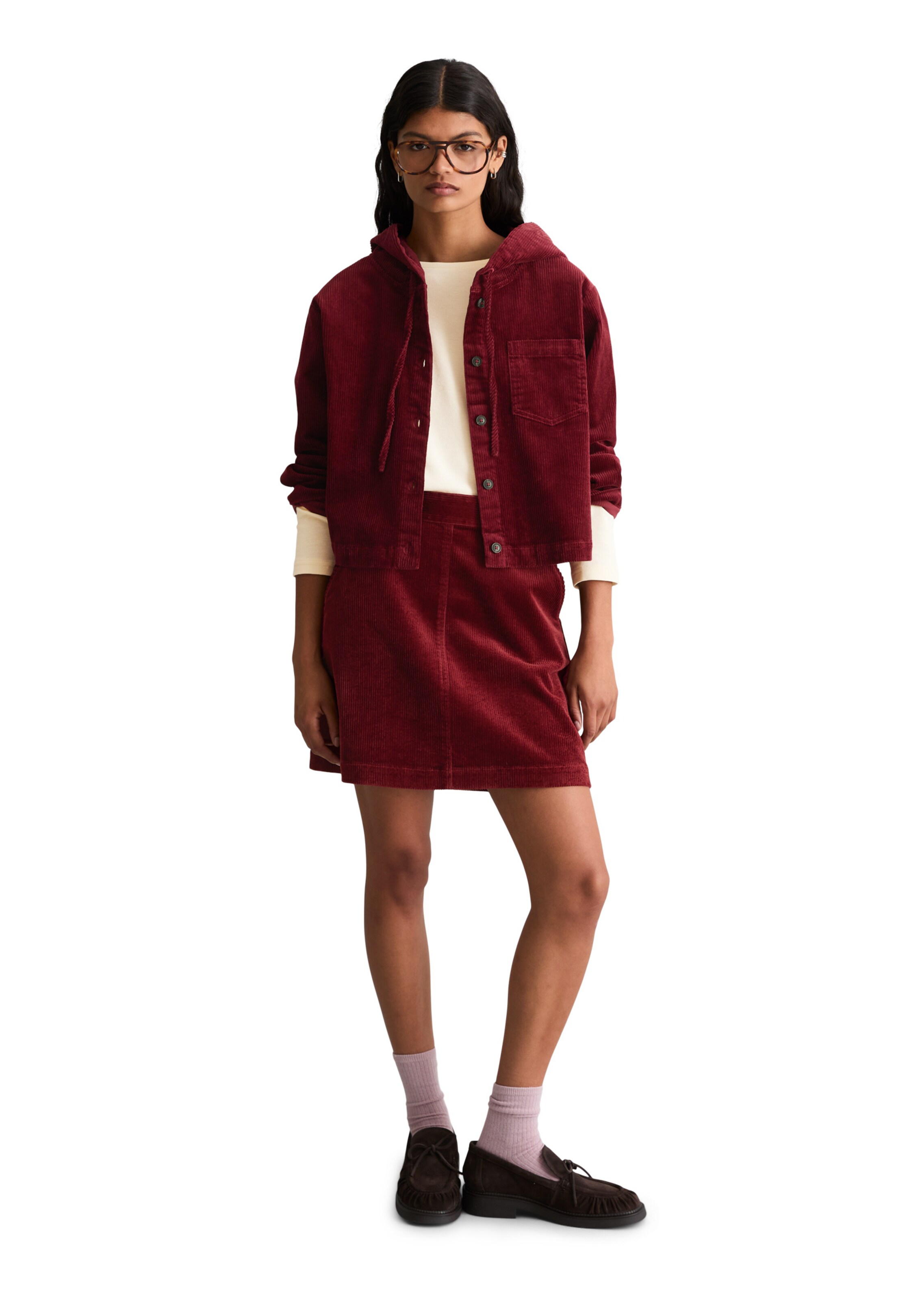 Marc O'Polo DENIM Tussenjas in Rood: voorkant