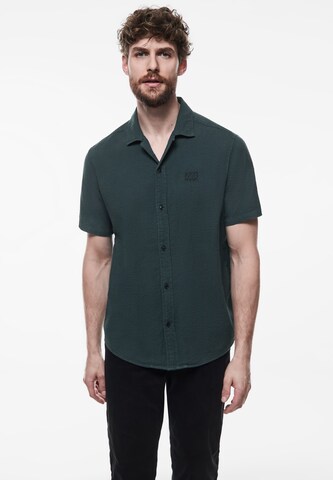 Street One MEN Regular fit Button Up Shirt in Green: front