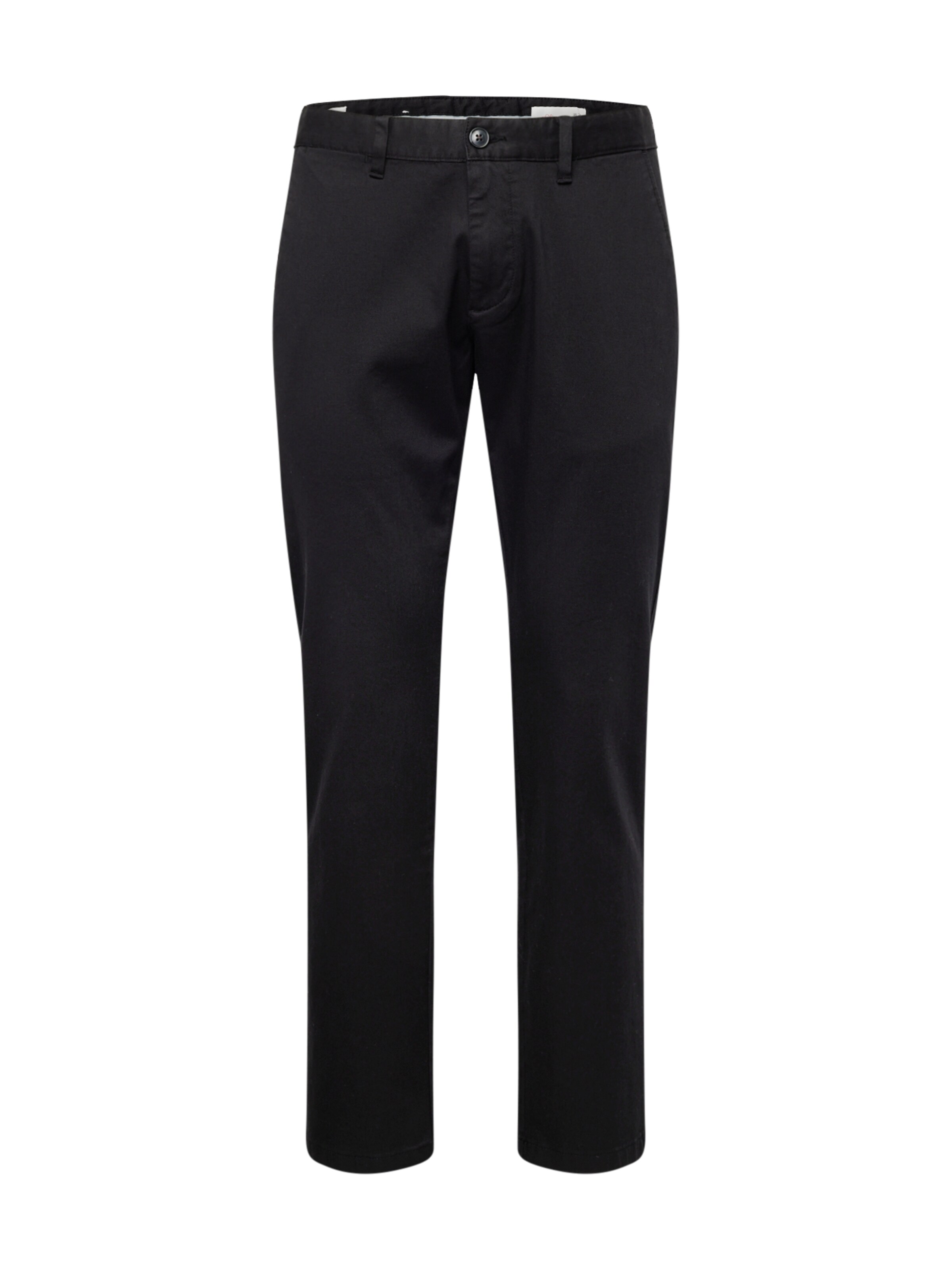 s.Oliver regular Παντελόνι τσίνο σε μαύρο: μπροστά