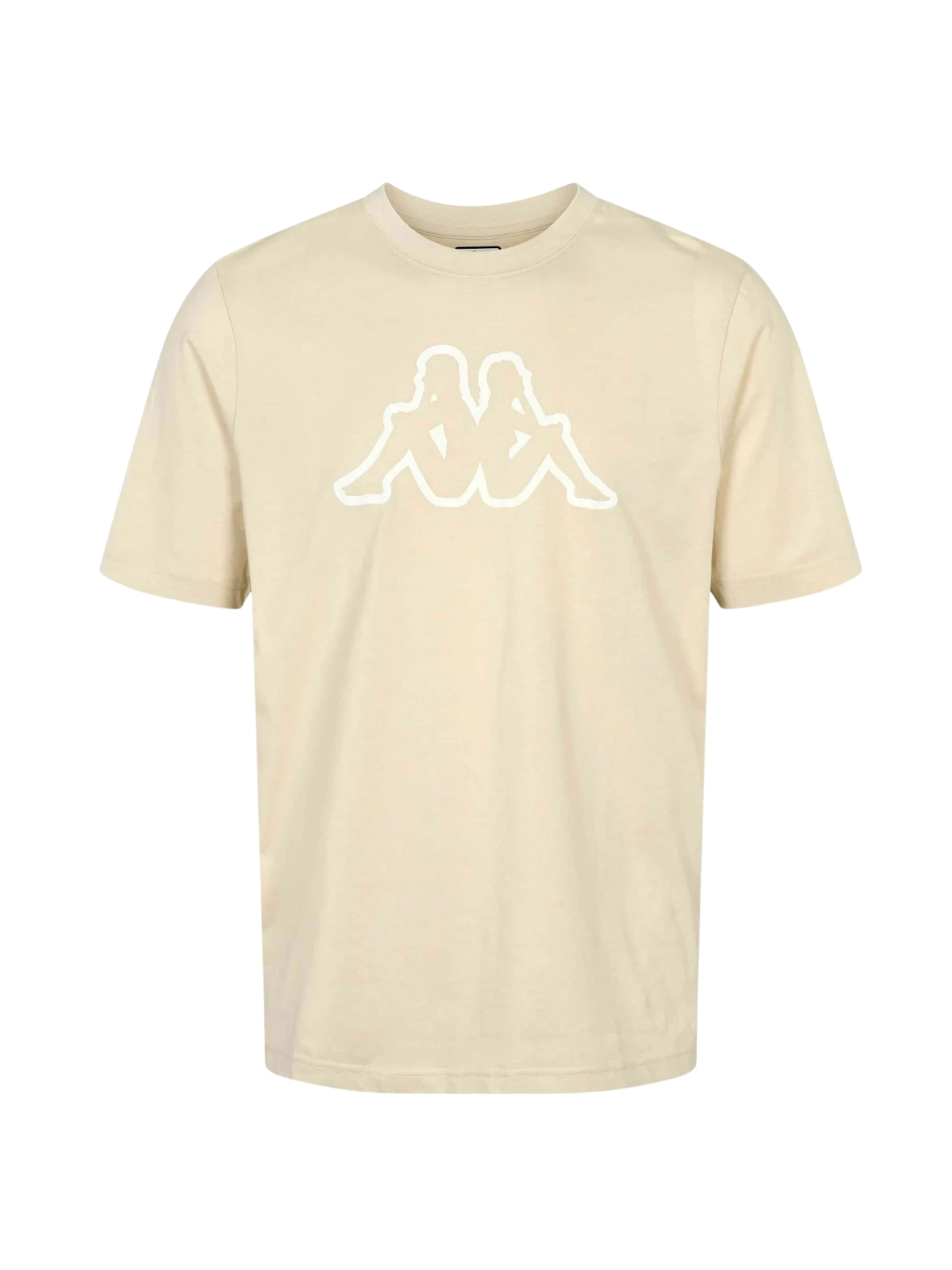 KAPPA - Ajuste regular Camisa ' KMLogo ' en beige: frente