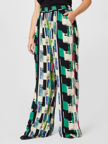 Nasty Gal Plus Wide leg Broek in Zwart: voorkant