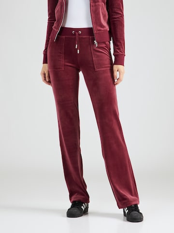Regular Pantalon 'DEL RAY' Juicy Couture en rouge : devant