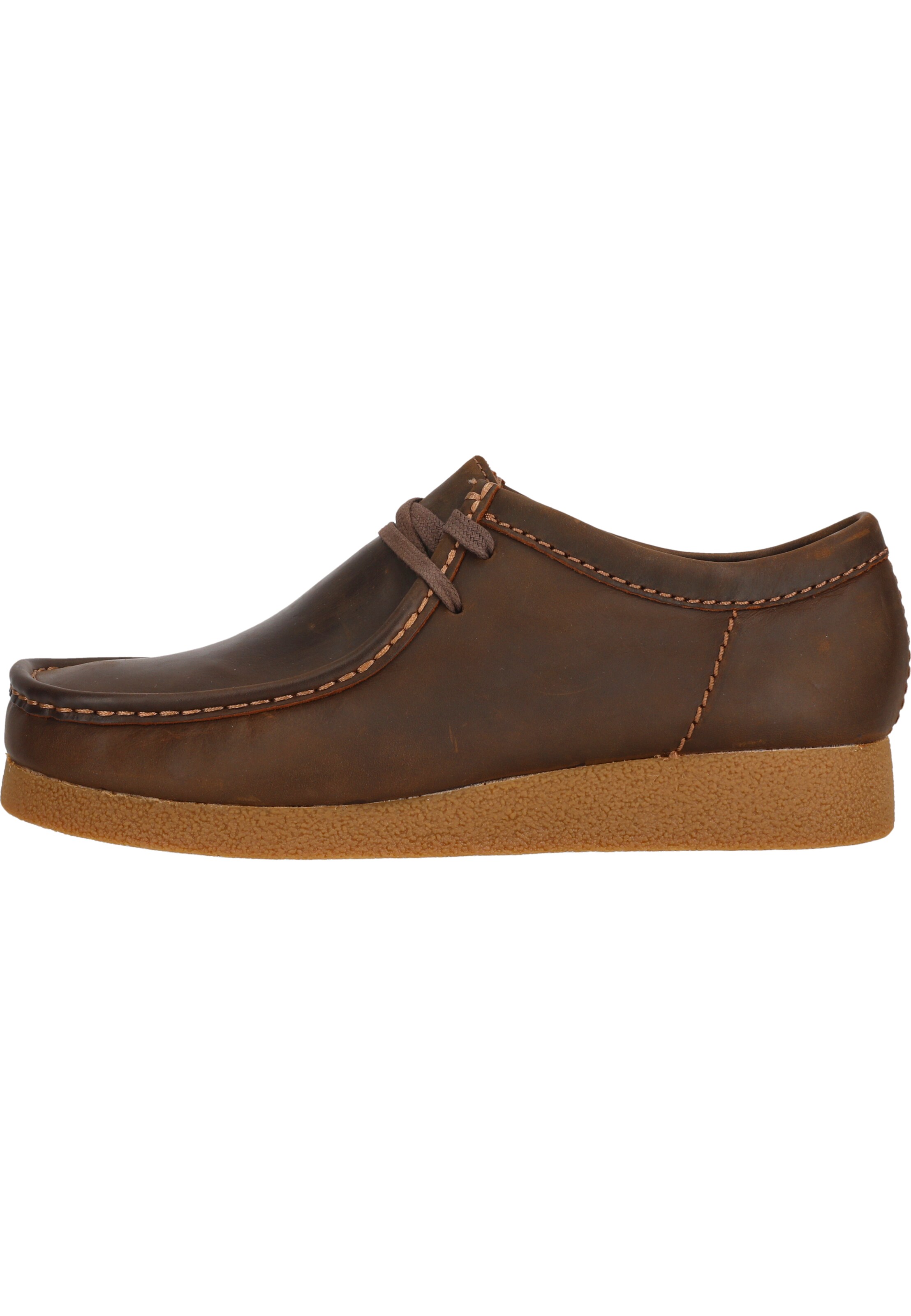 CLARKS Veterschoen 'Wallabee' in Bruin