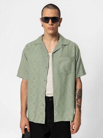 VAMOS CLO Comfort fit Overhemd 'Bellevue' in Groen: voorkant