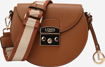 L.CREDI Crossbody Bag 'Filippa' in Brown: front