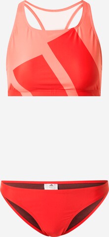ADIDAS PERFORMANCE Sports Bikini in Red: front