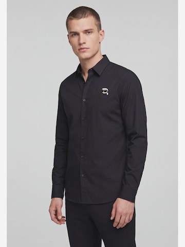 Karl Lagerfeld - Regular Fit Camisa em preto