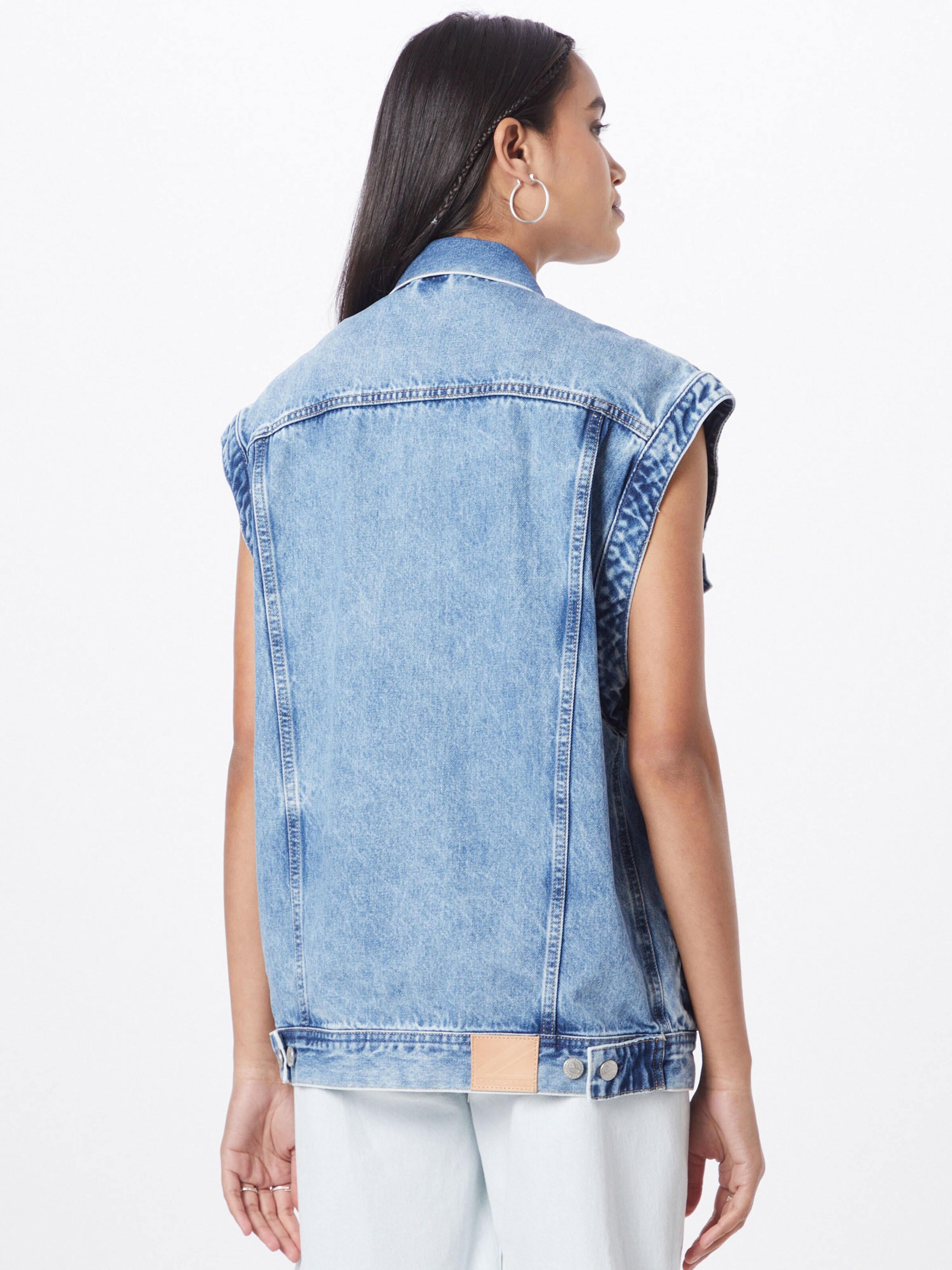 Frauen Jacken Pepe Jeans Weste 'ALLY' in Blau - NP20108 Frauen Jacken Pepe Jeans Weste 'ALLY' in Blau - NP20108