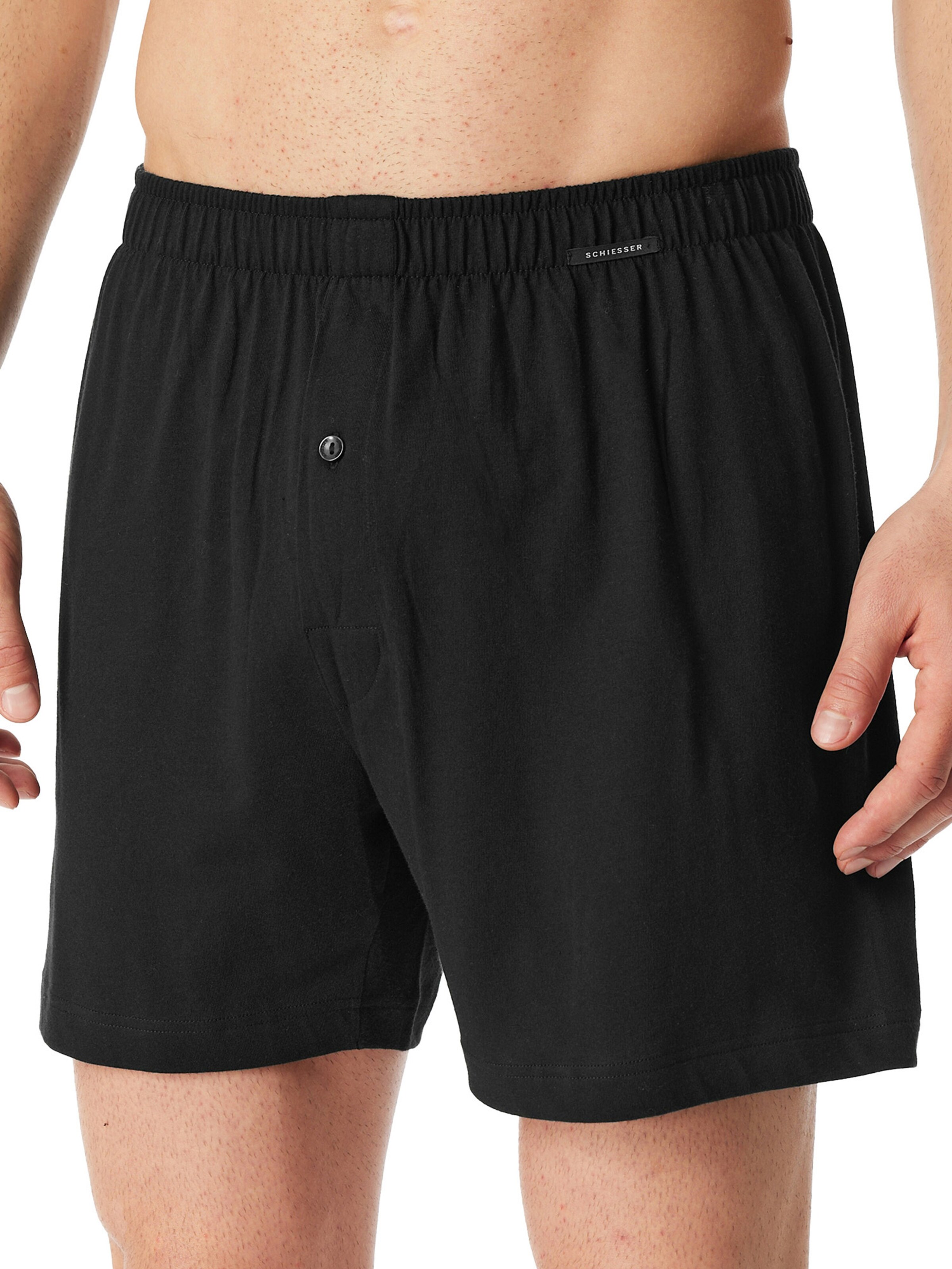 SCHIESSER Boksershorts i sort: forside