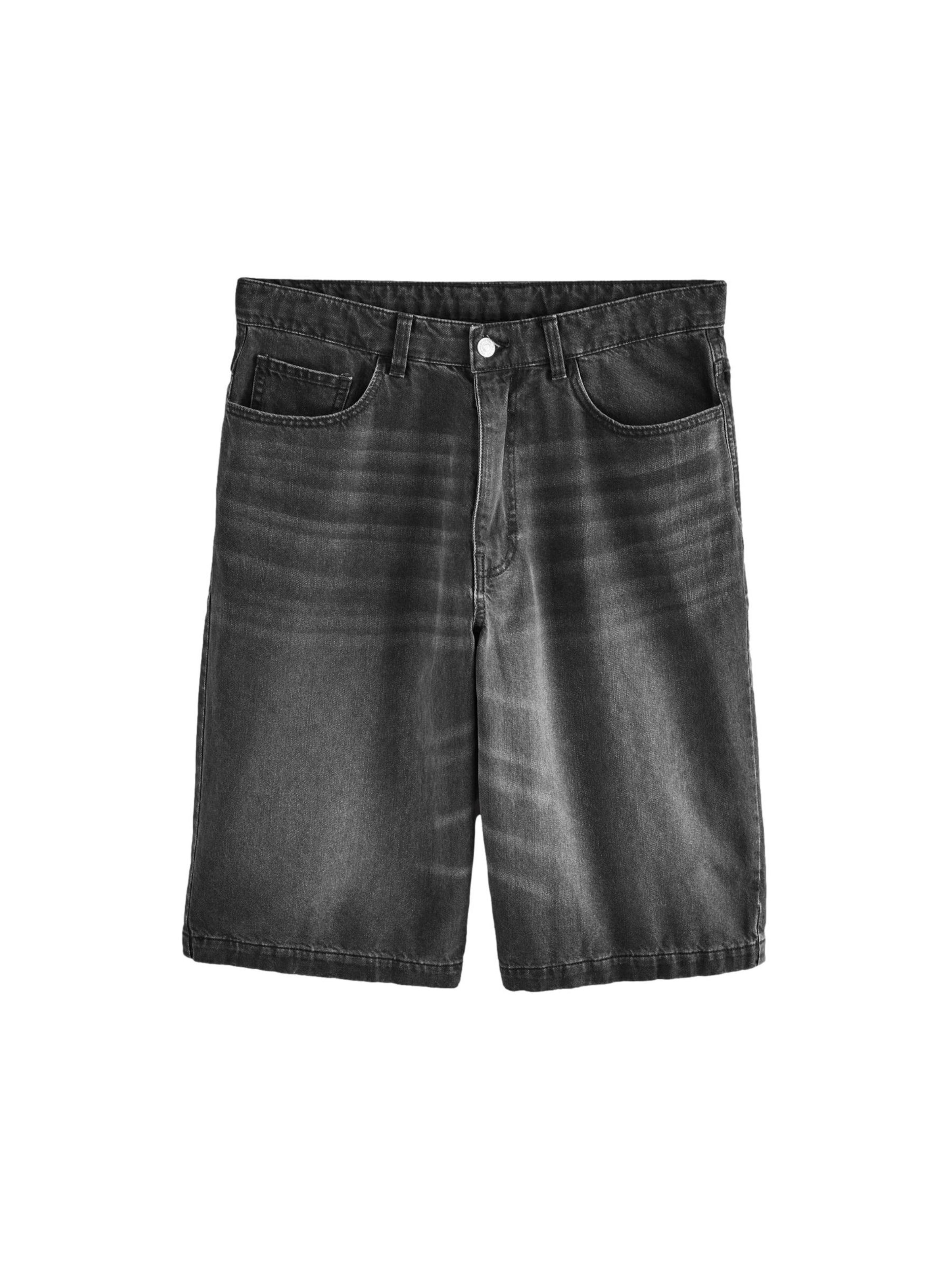 Next - Ropa ancha Vaquero 'Jumbo Jort' en negro: frente