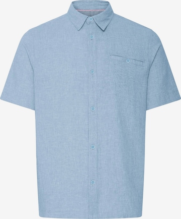 INDICODE JEANS Leinenhemd ' IDTropelo ' in Blau: Vorderseite