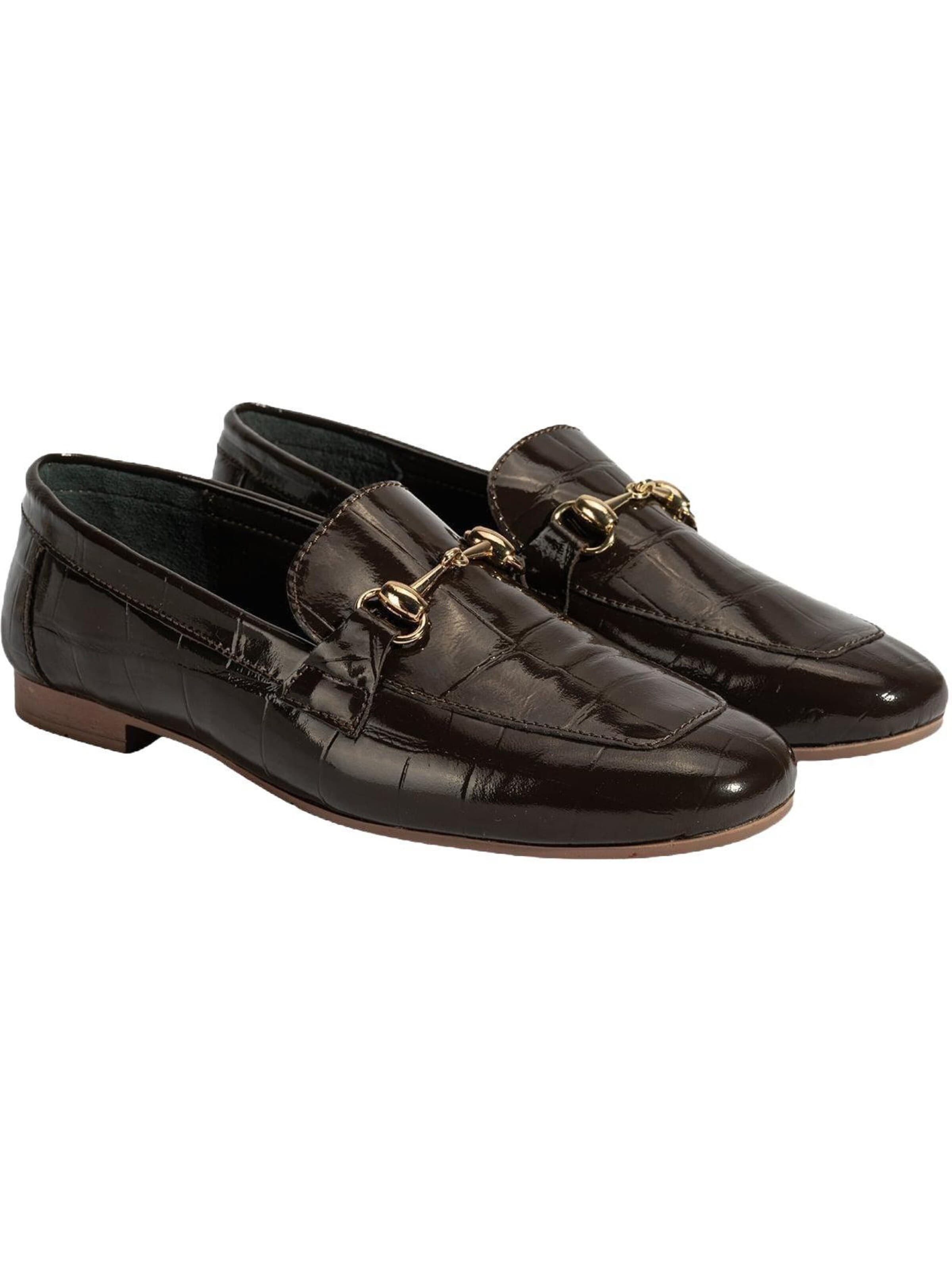 Desa Mocassins 'Loafer' in Bruin: voorkant