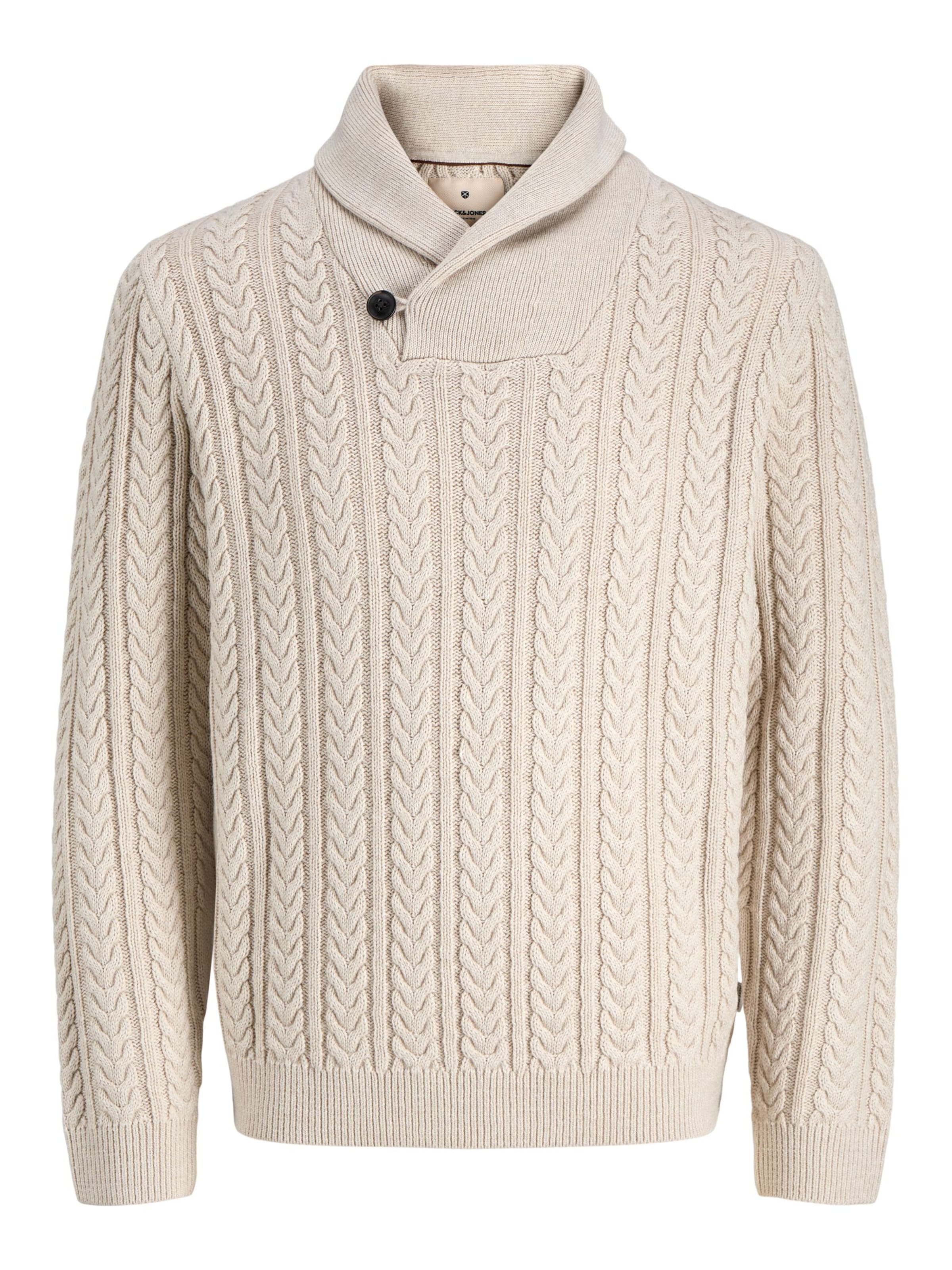 Jack & Jones Premium Trui 'JPRBLUSEAN' in Beige: voorkant