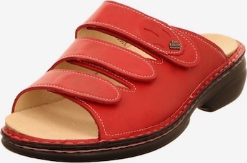 Finn Comfort Mules in Red: front