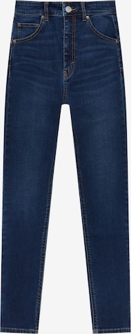 Pull&Bear Skinny Jeans in Blauw: voorkant