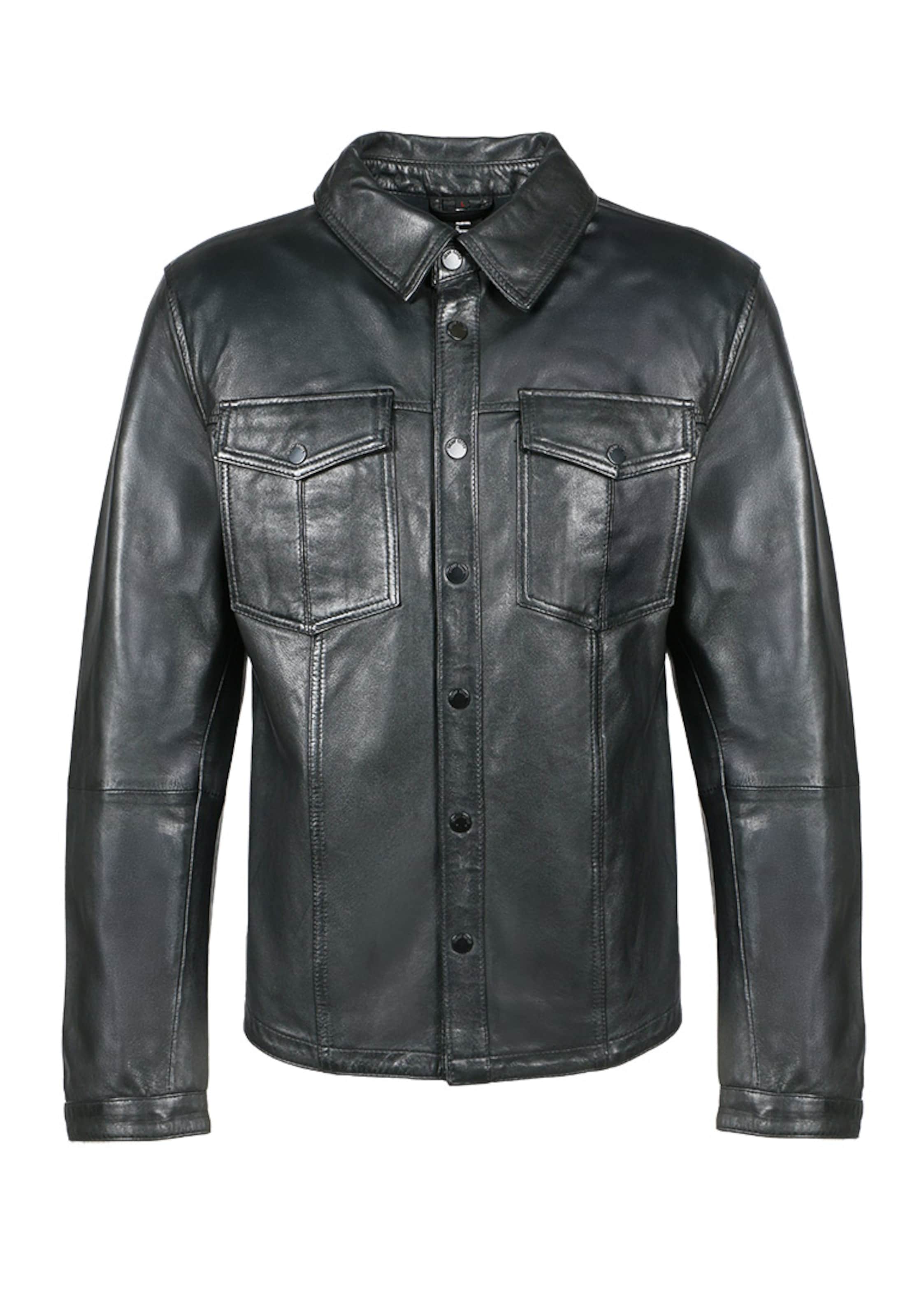 FREAKY NATION Tussenjas ' Denni-FN SSW ' in Zwart: voorkant