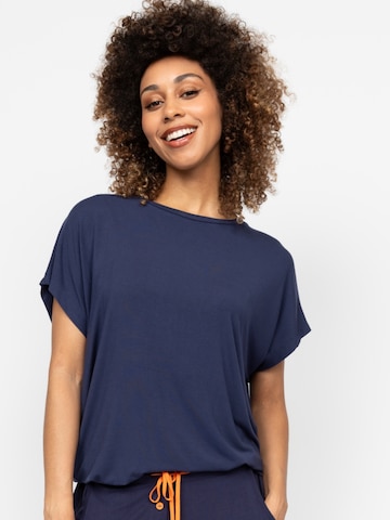 Cyberjammies Schlafshirt 'Alpes' in Blau: Vorderseite