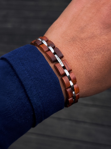 Holzwerk - Pulsera 'LEHMSEE' en marrón: frente