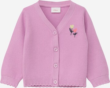 s.Oliver Knit Cardigan in Pink: front