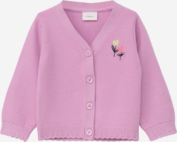 s.Oliver Knit Cardigan in Pink: front