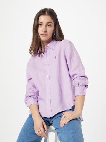 Polo Ralph Lauren Bluzka w kolorze fioletowy: przód