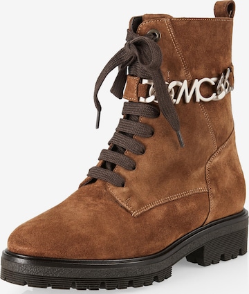 Marc Cain Lace-Up Ankle Boots in Brown: front