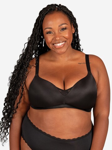 SugarShape T-shirt Bra 'Sensation' in Black: front