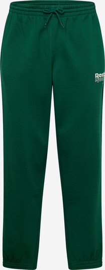 Reebok Pantalon en vert / blanc, Vue avec produit