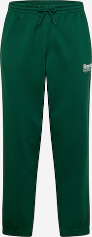 Regular Pantalon de sport Reebok en vert : devant