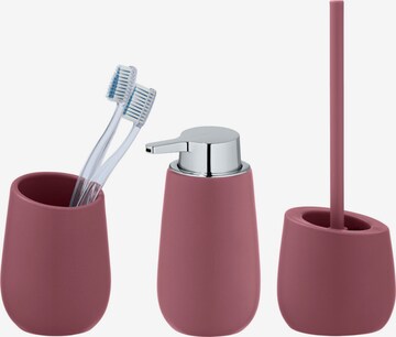 Wenko Bathroom Set 'Badi' in Pink: front