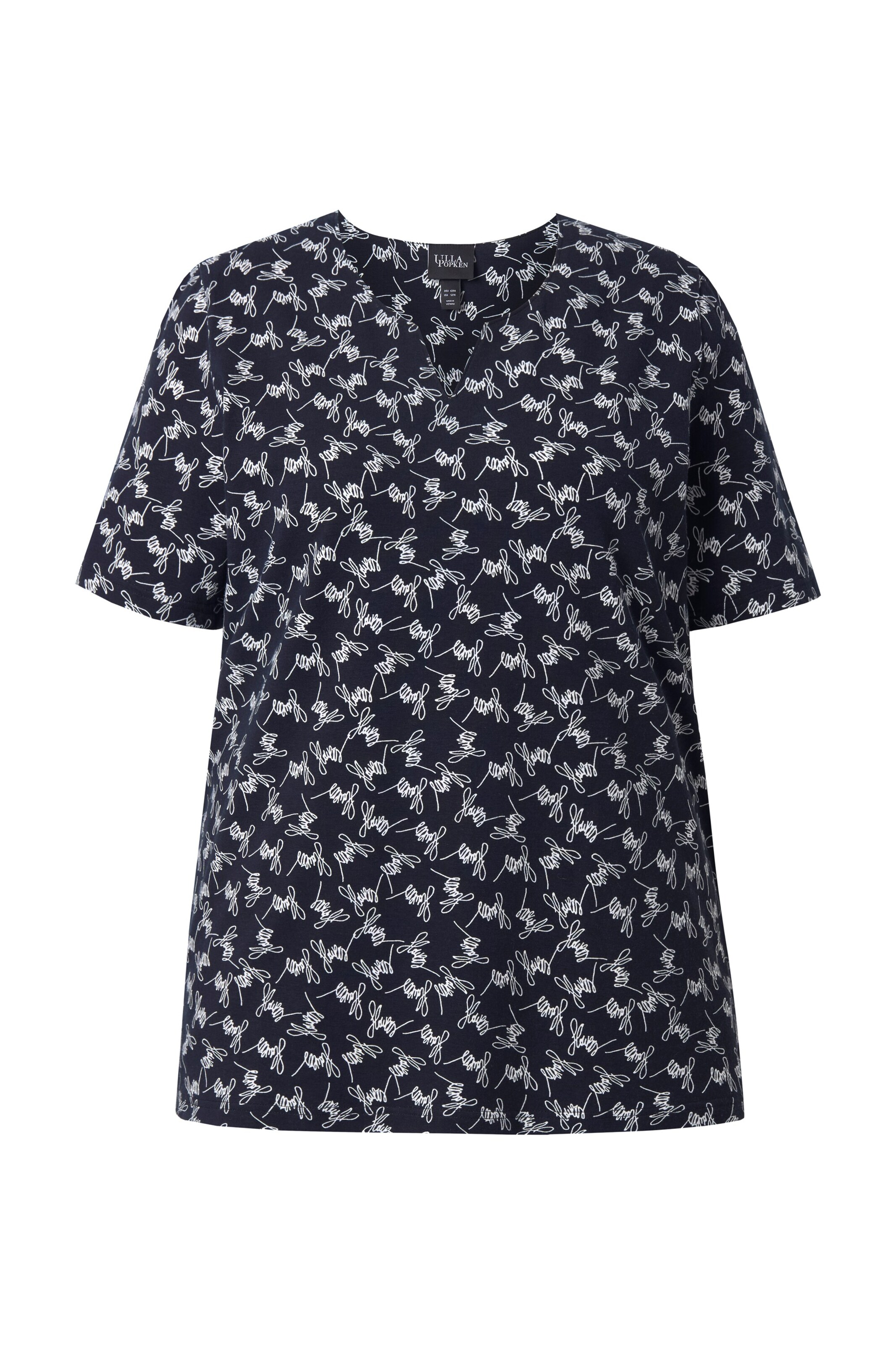 Ulla Popken Shirt in Schwarz: Vorderseite