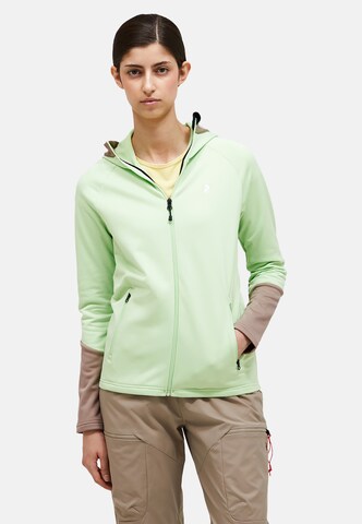 PEAK PERFORMANCE Athletic fleece jacket in Green