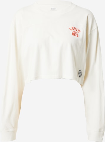 LEVI'S ® Skjorte 'GR Crop Football Tee' i hvit: forside